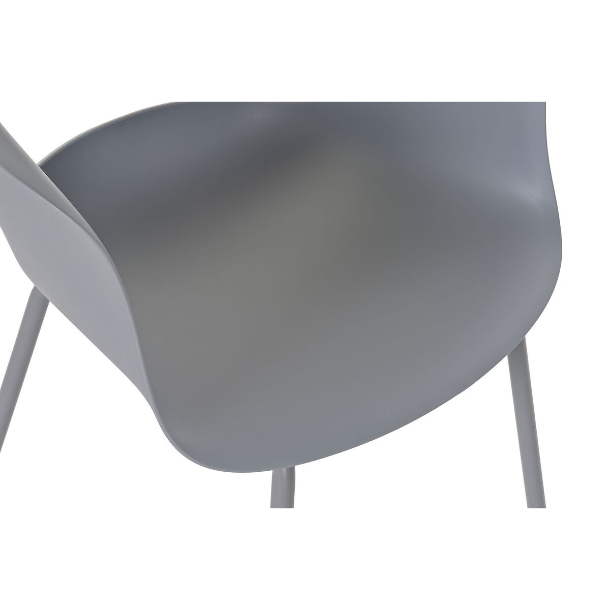 Stol DKD Home Decor Ljusgrå 56 x 54 x 80 cm